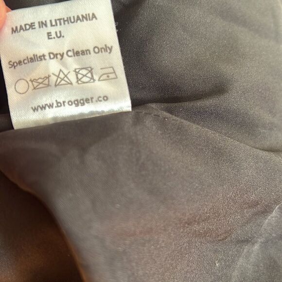 Brogger Audrey Plaid Ruched Midi Dress L - Picture 8 of 8